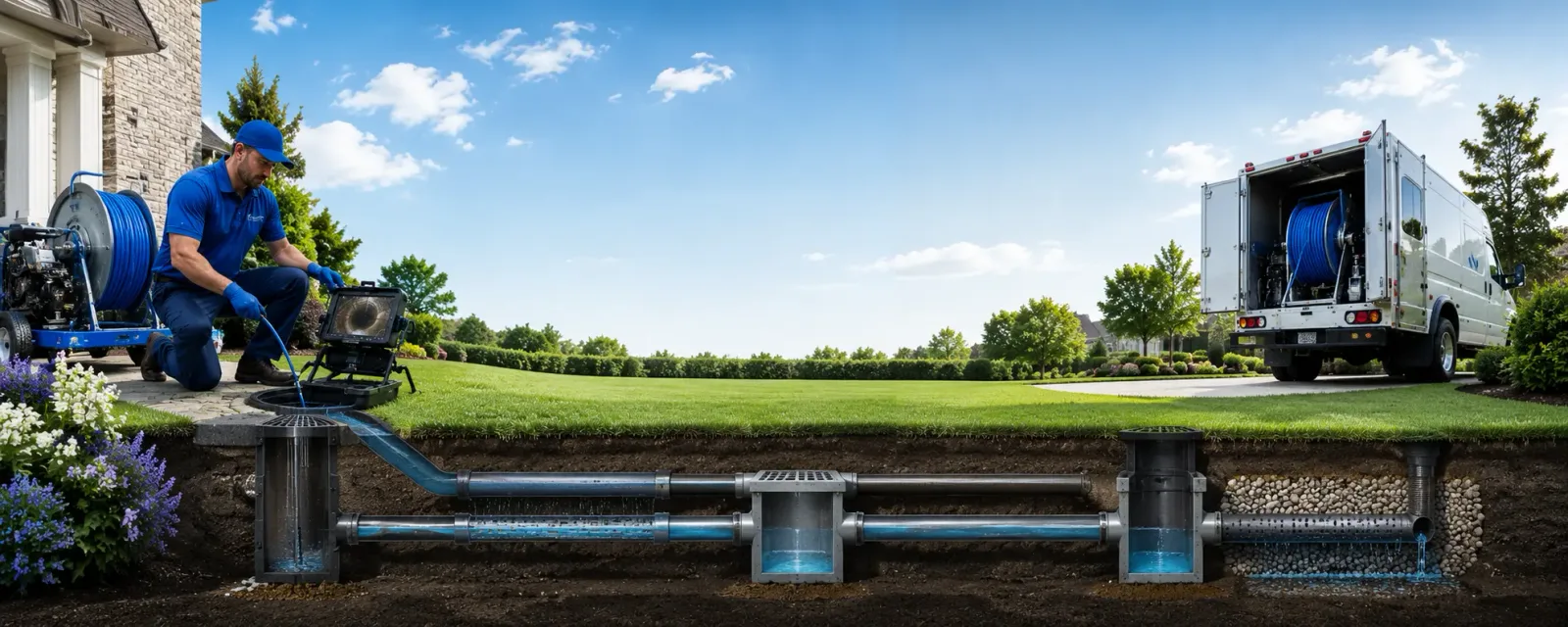 Outdoor drain cleaning information for Lake City, CA